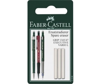 Kustutuskumm Faber-Castell mehaanilisele pliiatsile, 3 tk